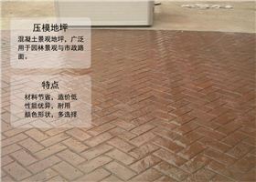 工廠車間地坪壓模地坪