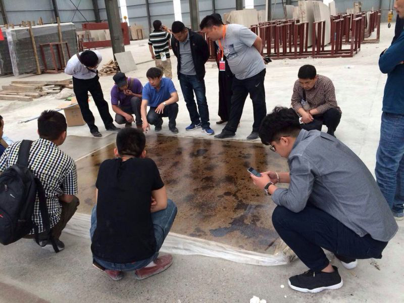 金潤(rùn)張老師為大家講解仿古地坪施工工藝