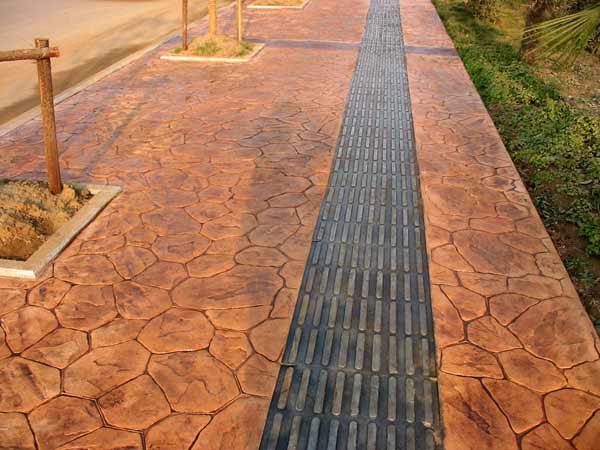 混凝土離子著色劑染色后效果