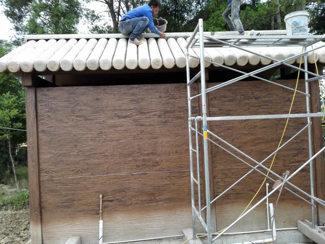 混凝土著色劑應用于小屋