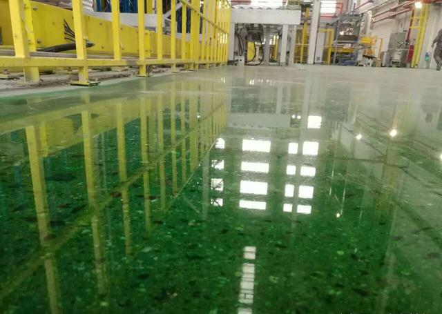 拋光混凝土著色地坪施工原理及鋼化地坪效果圖片展示