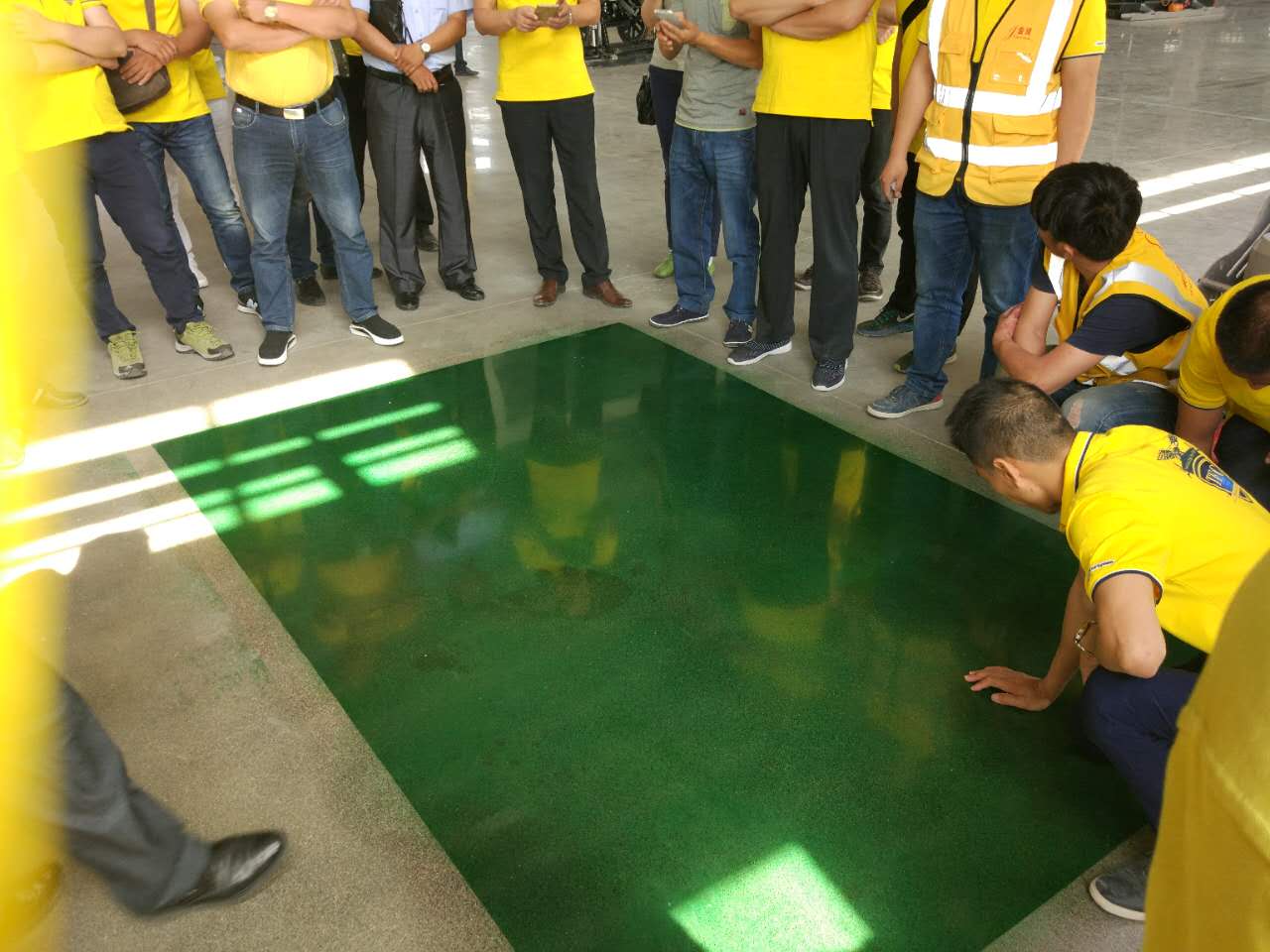 密封固化地坪爛地面施工全過程